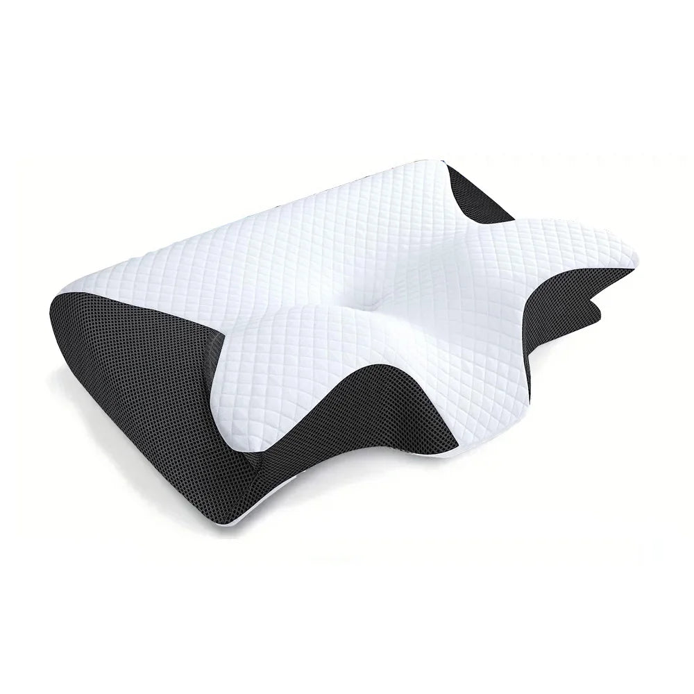 Ergonomic Memory Foam Neck Pillow – Cervical Support for Deep & Comfortable Sleep